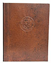 Full Copper Cover with Embossed Logo
 Holds Two 8.5x11 Inserts