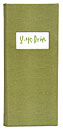 Padded Drink Menu with Color Tip-in Logo. Holds 4.25x14 Inserts