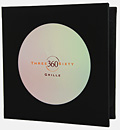 Die-Cut Circle with Holographic 2 color foil stamped Tip-in Logo