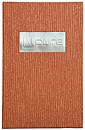 Embossed Aluminum Tip-in Logo with Wallpaper Material. Holds Two 8.5 x 14 Inserts
