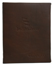 Real Leather Padded Cover Holds Two 8.5x11 Inserts