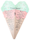 Stock Ice Cream Cone Imprinted with Your Menu Content Laminated and Die-Cut